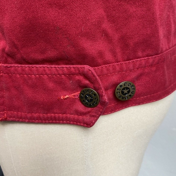 CORFU Jeans 10 12 Red Jacket Vintage Corfu Basics - Picture 7 of 12